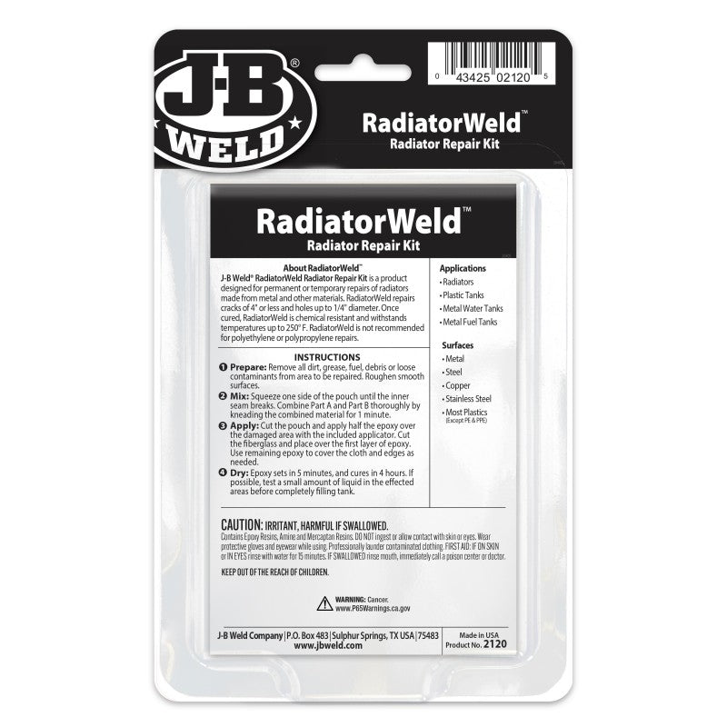 JB Weld Radiator Weld Repair Kit