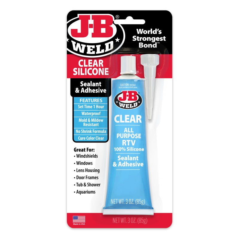 JB Weld Clear All Purpose RTV Silicone Sealant And Adhesive 85G Tube