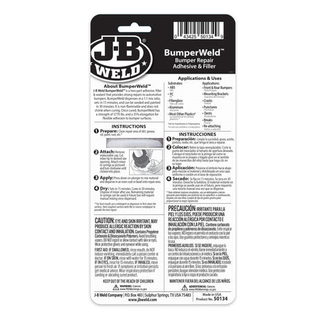 JB Weld Bumper Weld Tan Repair Adhesive & Filler 25ML