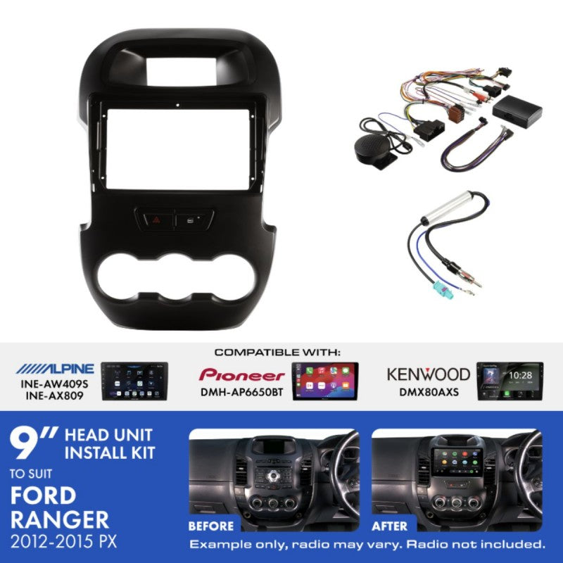 Aerpro Complete Install Kit | Fp8083kc Ford Ranger 2012-2015