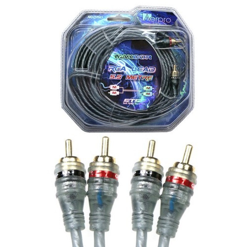 Aerpro RCA Lead 2 Male - 2 Male 5.5M