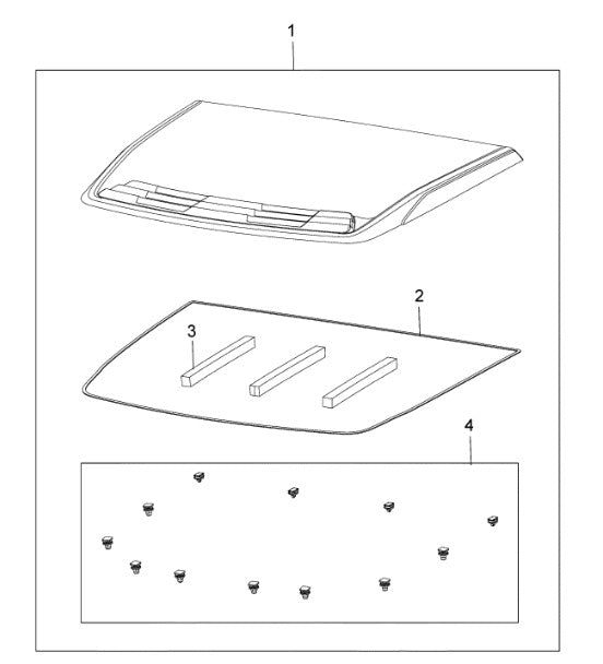 Genuine Holden Colorado RG Bonnet Scoop