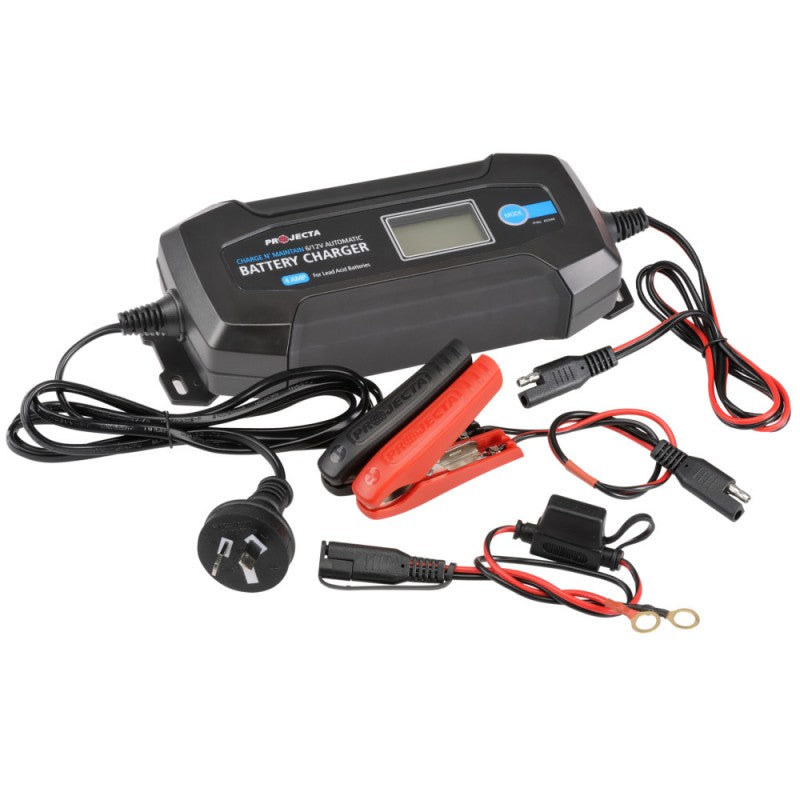 Battery Charger 4A 6/12V 8 Stage Projecta