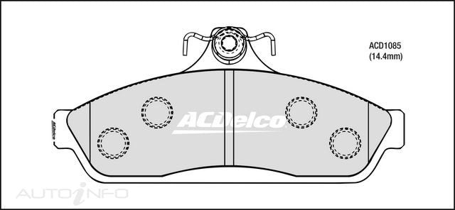 ACDelco High Performance Front Brake Pads - Holden Commodore VB VH VK VL VN VP VS VR