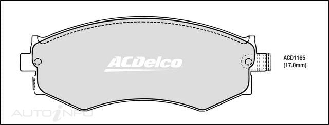 ACDelco Front Brake Pads - Nissan Cefiro, Primera, Pulsar, Silvia 1989 - 1998