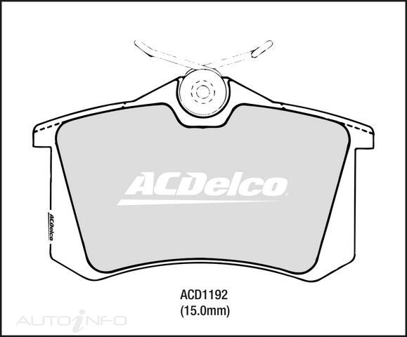ACDelco Rear Brake Pads - Audi, Peugeot, Renault, Seat, VW