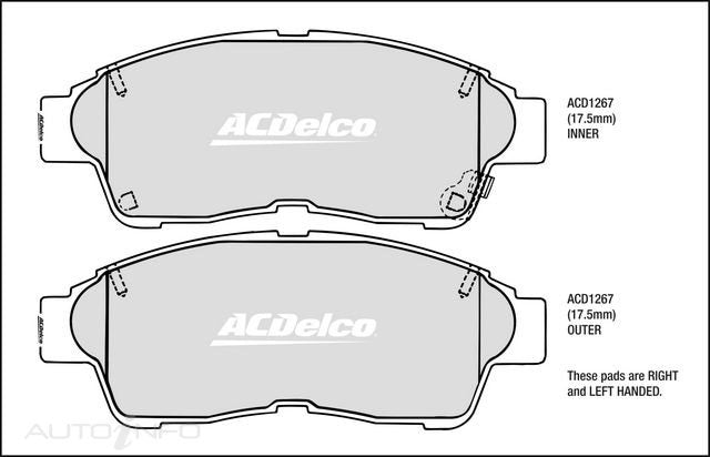 ACDelco Front Brake Pads - Toyota Caldina, Camry, Celica, Corolla, RAV4 1993-2002