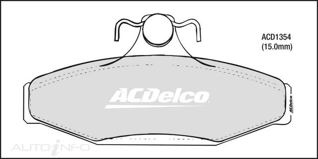 ACDelco Rear Brake Pads - Chev Corvette / Ford Falcon / Holden Commodore 1992-2002