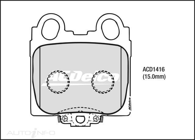ACDelco Rear Brake Pads - Lexus GS300, IS200, IS350 / Toyota Altezza, Mark II, Soarer