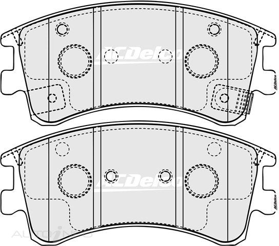 ACDelco Front Brake Pads - Mazda 6 2002-2008