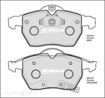 ACDelco Front Brake Pads - Holden Astra 1998-2005