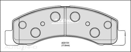 ACDelco Front Brake Pads - Ford F250, F350 1999-2020