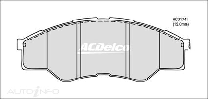 ACDelco Front Brake Pads - Toyota Hilux 2005-2015