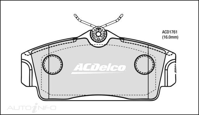 ACDelco Front Brake Pads - Nissan Primera, Pulsar 1995-2006