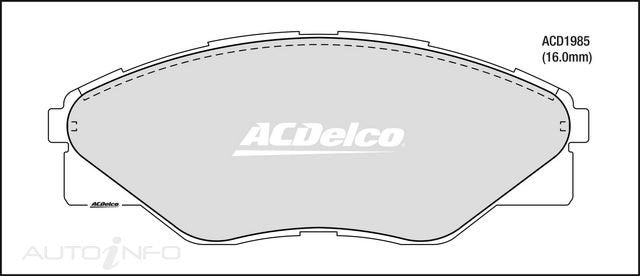 ACDelco Front Brake Pads - Toyota Hilux 2005-2015