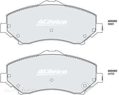 ACDelco Front Brake Pads - Dodge Journey / Nitro, Jeep Cherokee / Wrangler