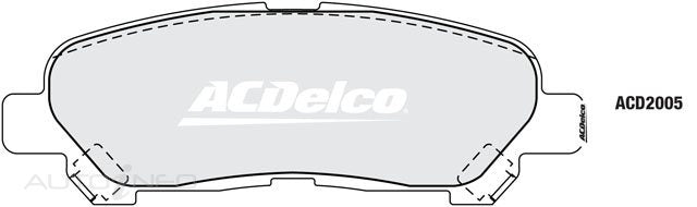 ACDelco Rear Brake Pads - Toyota Kluger 2007-2014