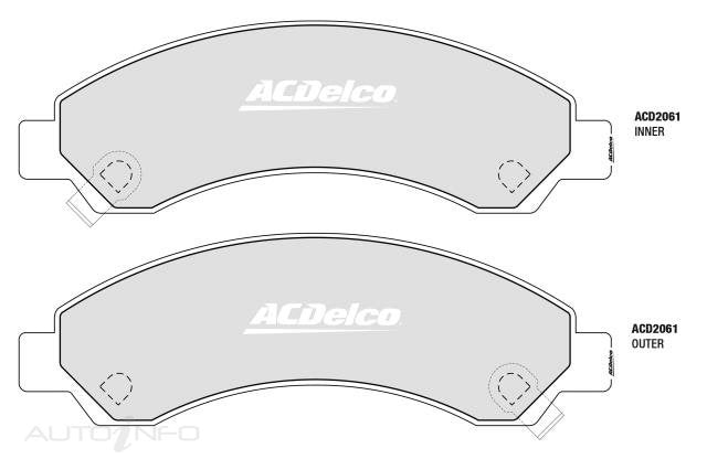 ACDelco Front Brake Pads - Great Wall Steed, V200, V240, X200, X240