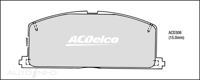ACDelco Front Brake Pads - Toyota Camry, Celica, Corolla, MR2, Starlet