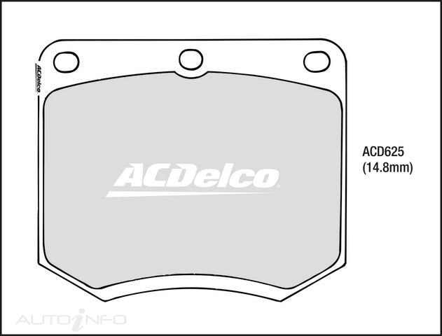 ACDelco Front Brake Pads - Ford Capri, Cortina, Escort / Holden Kingswood, Monaro, Torana / Triumph TR6