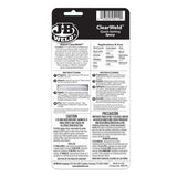 JB Weld Clearweld Clear Quick Setting Epoxy Syringe 14ML