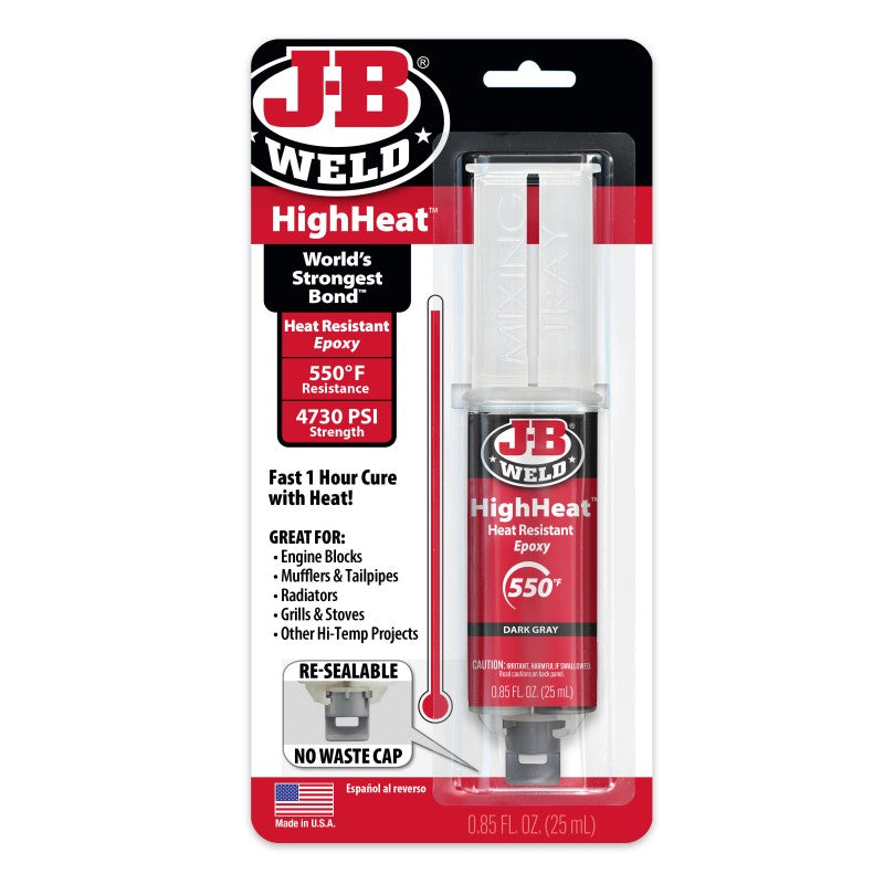 JB Weld HI Temp Epoxy Syringe 25ML