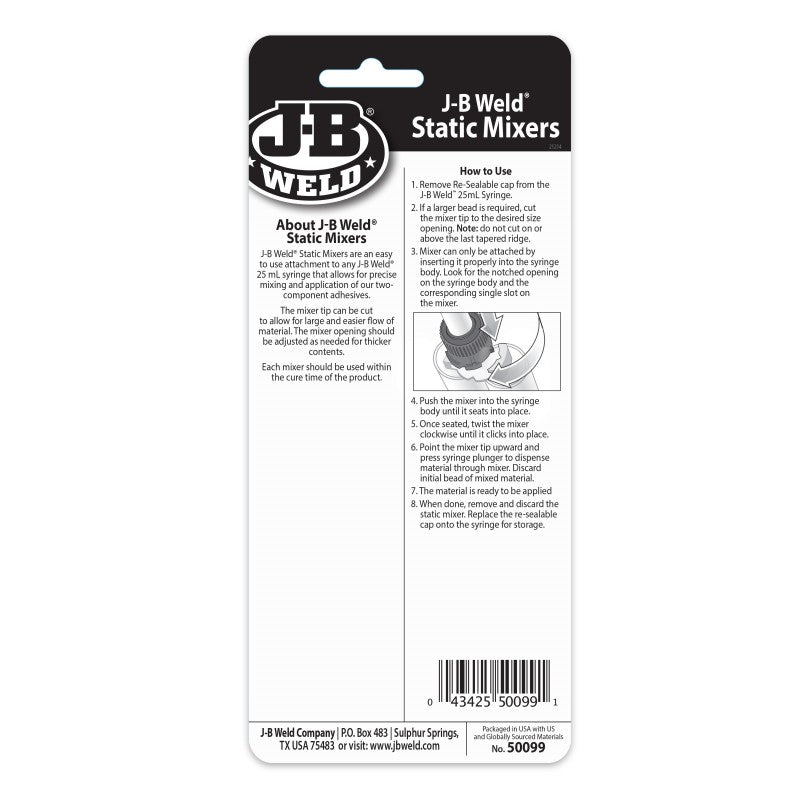 JB Weld Static Mixers 2 Pack