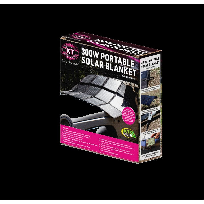 KT 300W 12V Portable Solar Blanket Folding Kit