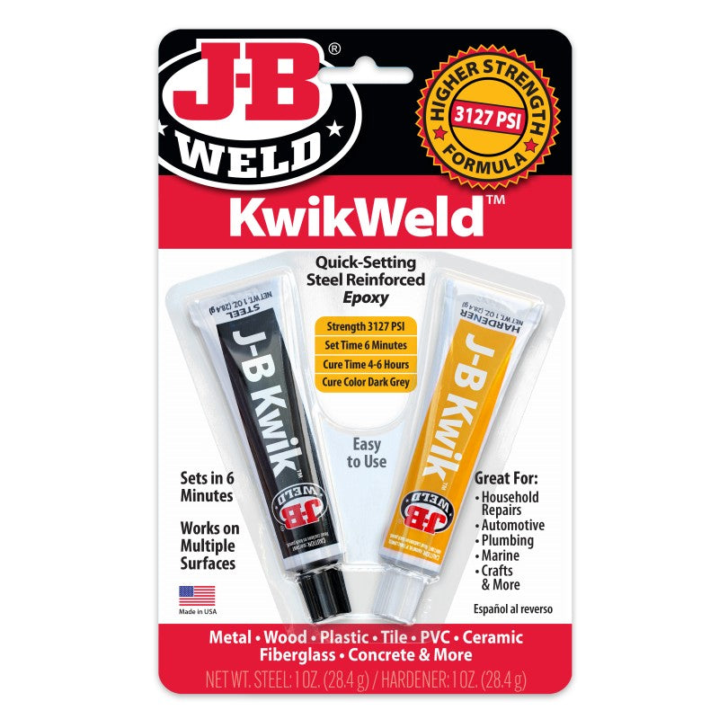JB Weld KwikWeld Steel Reinforced Epoxy Twin 28.4G Tubes