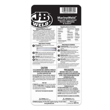 JB Weld Marineweld White Marine Adhesive Syringe 25ML