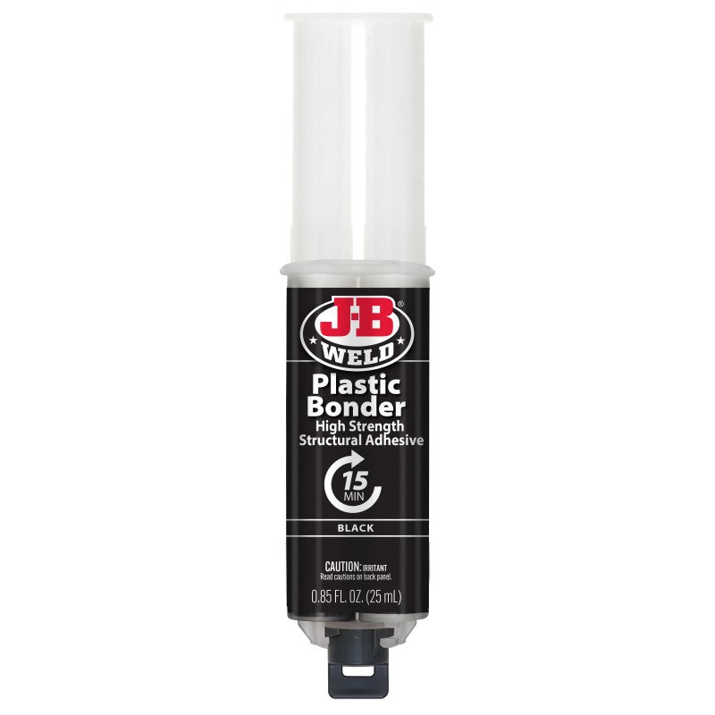 JB Weld Plasticbonder Black Adhesive & Gap Filler Syringe 25ML