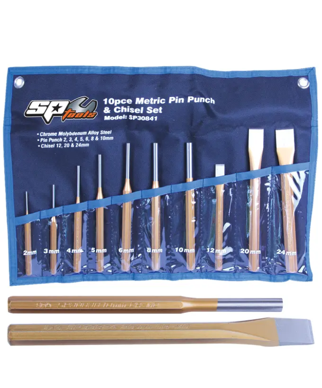 SP Tools Punch & Chisel Set - 10pc
