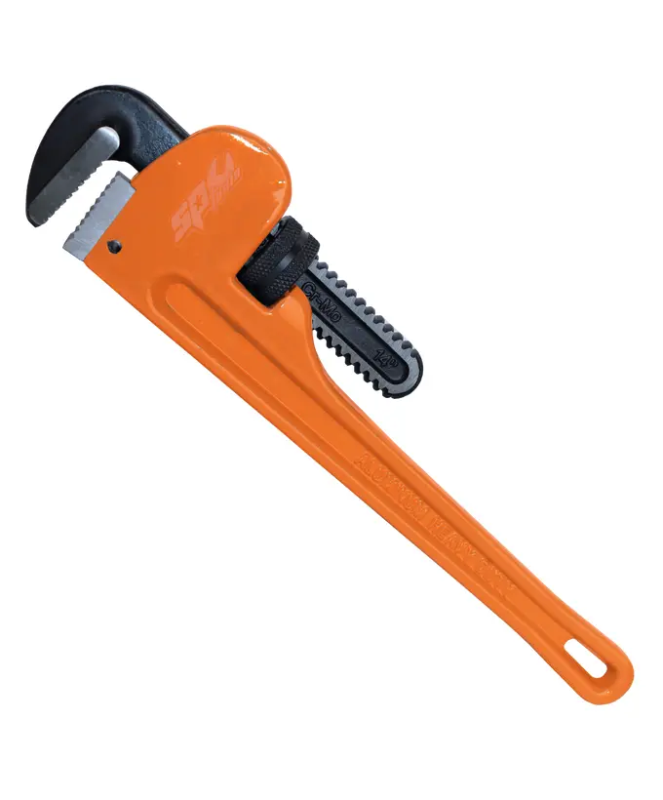 SP Tools Aluminum Handle Pipe Wrench - 18"In (450mm)