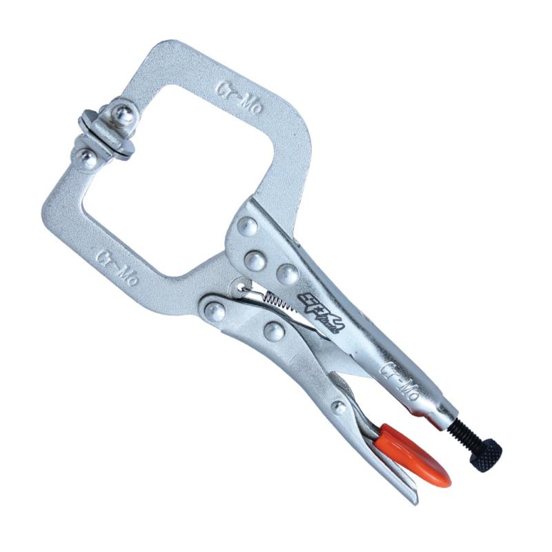 SP Tools C-Clamp Locking Pliers - Swivel Pad - 150mm (6”)