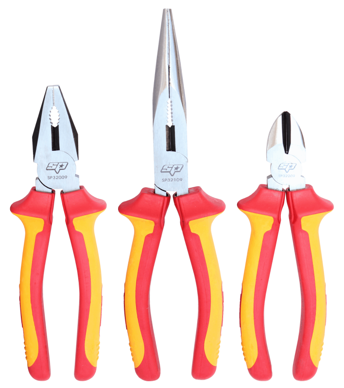 SP Tools Plier/Cutter Set - VDE Insulated - 3pc