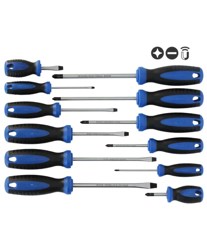 SP TOOLS PREMIUM SCREWDRIVER SET - 12PC