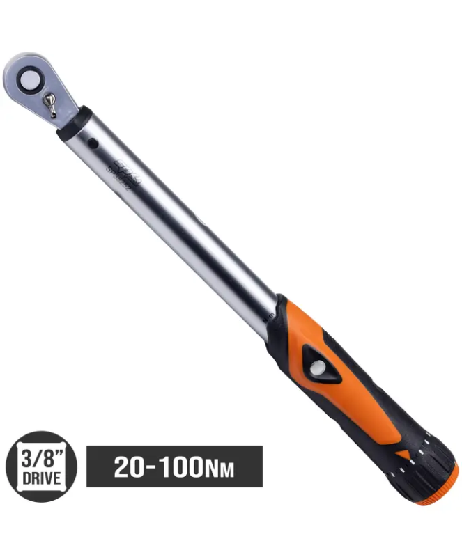 SP Tools Torque Wrench - Micrometer - Size: 3/8’’Dr - 20-100Nm - 400mm Long