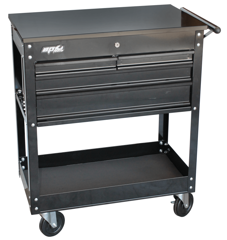 SP Tools Diagnostic Trolley - 4 Drawer Black/Black