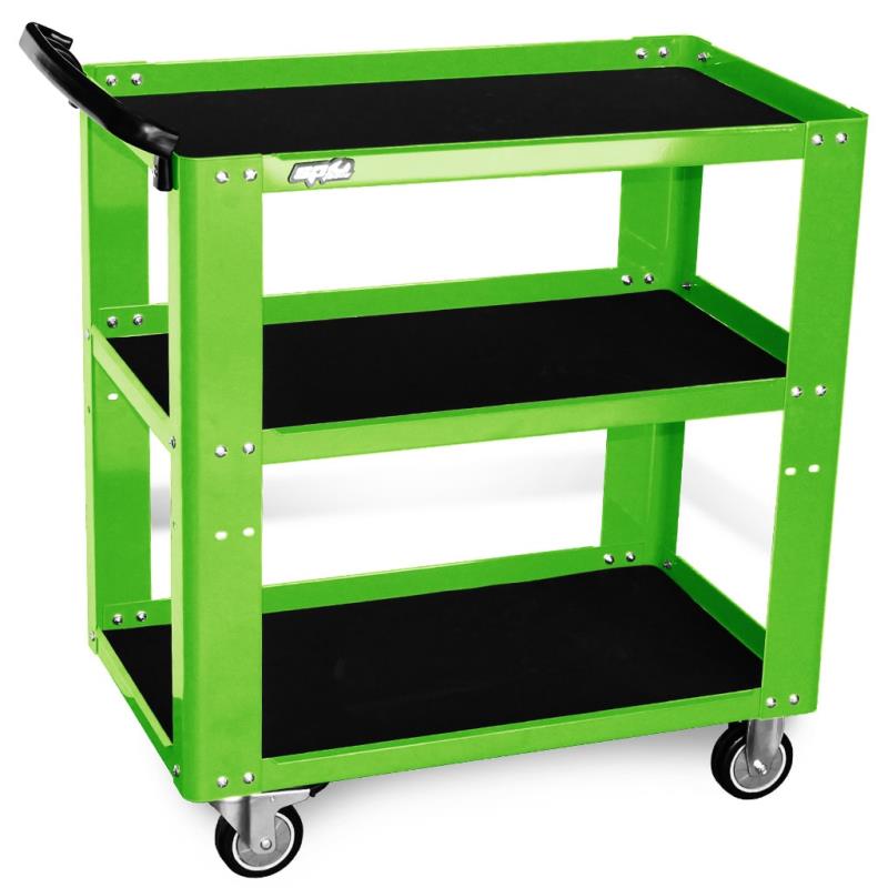 SP Tools Professional Service Trolley - 3 Shelf - Green