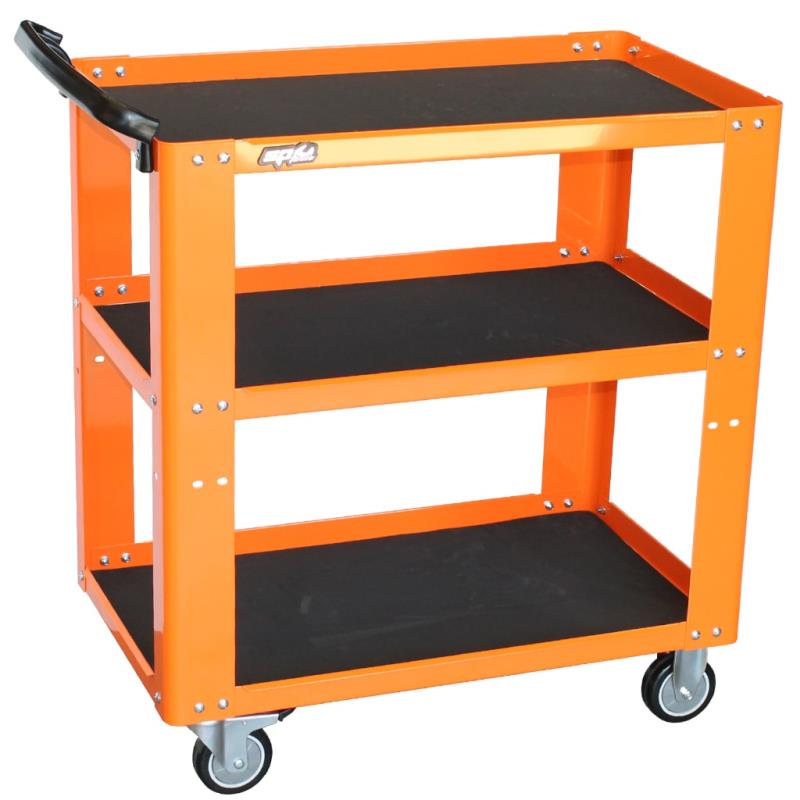 SP Tools Professional Service Trolley - 3 Shelf - Orange