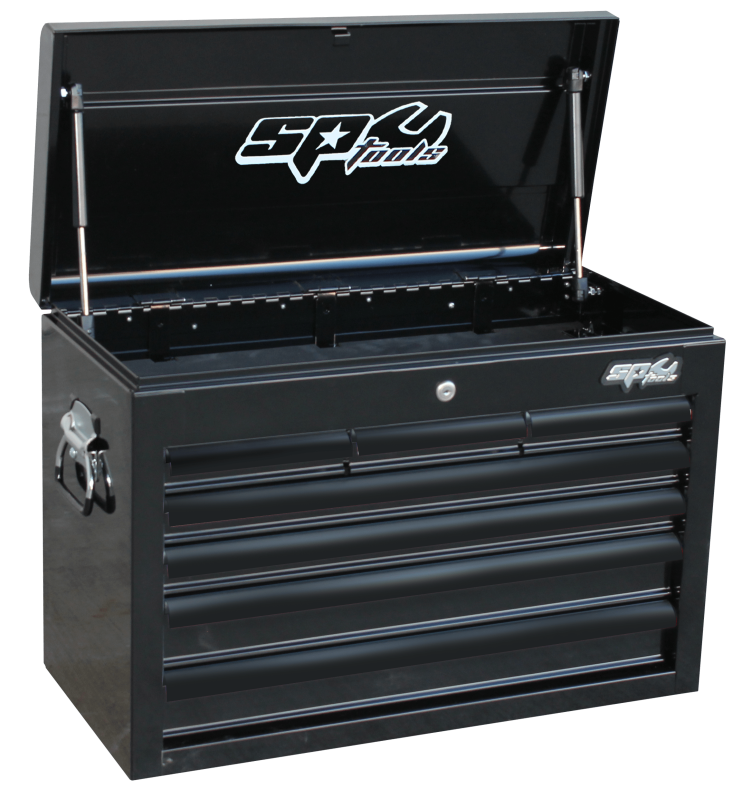 SP Tools Custom Series Tool Box - 7 Drawer - Black/Black