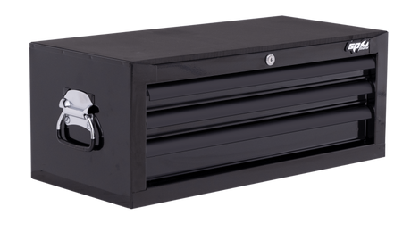 SP Tools Custom Series Intermediate Tool Box - 3 Drawer - Black/Black