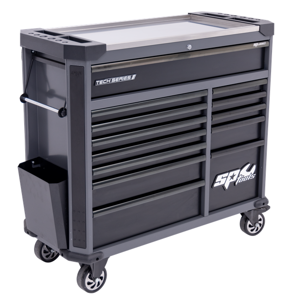 SP Tools Tech Series Roller Cabinet - 13 Drawer - Diamond Black