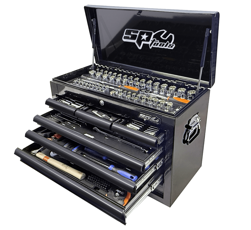 SP Tools Custom Series Tool Kit - 233pc - Metric/SAE - NZ Black/Black - (FOAMED)
