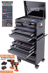 SP Tools Custom Series Tool Kit - 632pc - Metric/SAE - NZ Black/Black - (FOAMED)
