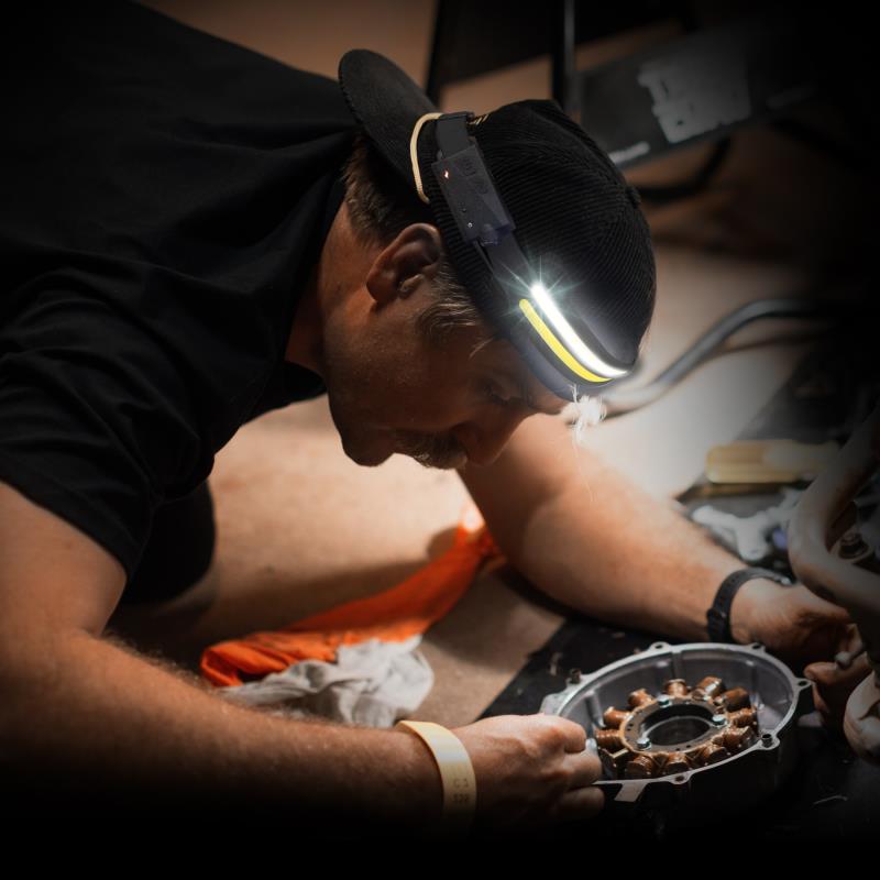 SP Tools Headlamp - Double Strip COB LED - Slimline - Motion Sense On/Off