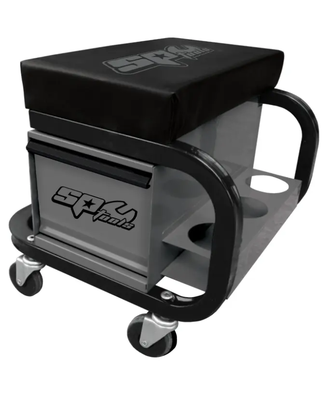 SP Tools Workshop Seat - 1 Drawer - Grey