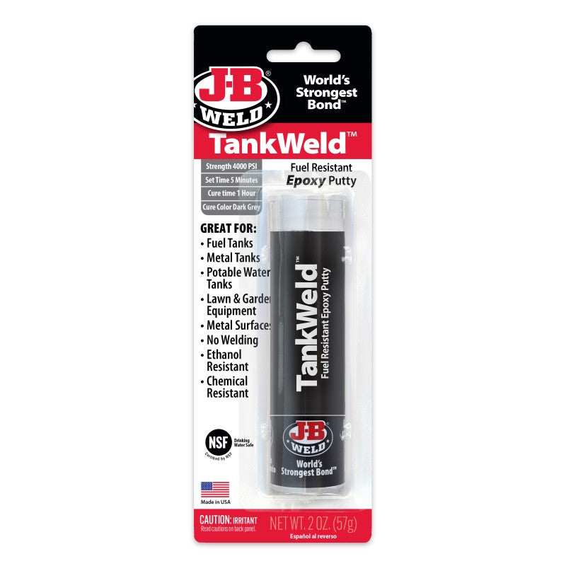 JB Weld Tankweld Petroleum Resistance EpoxyPutty Stick 28.4G