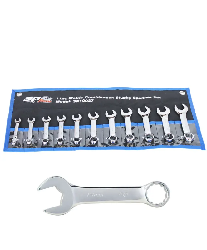 SP Tools Combination ROE Spanner Set - Stubby - Metric - 11pc