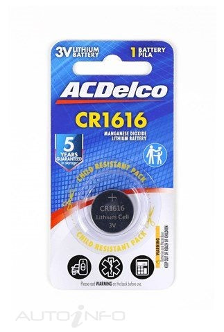 CR1616-3V LITHIUM COIN BATTERY